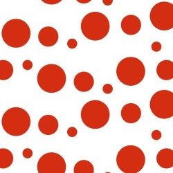 400 Hojas papel seda estampado lunares color rojo 62 x 86 cm