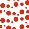 400 Hojas papel seda estampado lunares color rojo 62 x 86 cm
