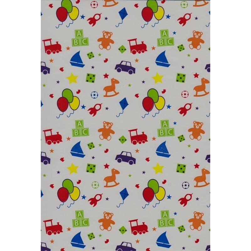 110 Mts x 30 cm  Bobina papel de regalo decorada infantil