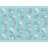 110 Mts x 60 cm Bobina Papel de Regalo Color rosa / fucsia