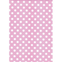 110 Mts x 70 cm Bobina de Papel de Regalo Lunares Lila / Purpura