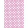 110 Mts x 70 cm Bobina de Papel de Regalo Lunares Lila / Purpura