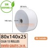 Papel térmico 80x140x25 al mejor precio Envío Urgente Gratis