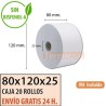 Papel térmico 80x120x25 al mejor precio Envío Urgente Gratis