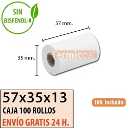 Papel termógrafo 57x35x13 al mejor precio Envío Urgente Gratis
