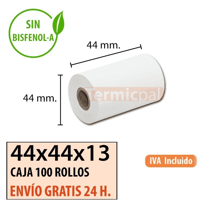 Papel termógrafo 44x44x13 al mejor precio Envío Urgente Gratis