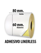 ETIQUETA 80X25 LINERLESS